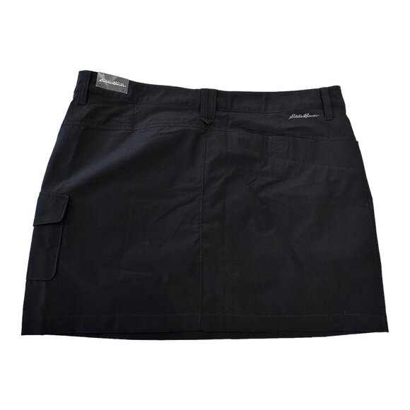 Eddie Bauer Adventurer Women Black Cargo Short Skort SZ 14  Summer -Outdoor NWT - Picture 10 of 12
